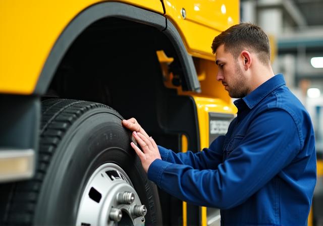 Truck maintenance inspection