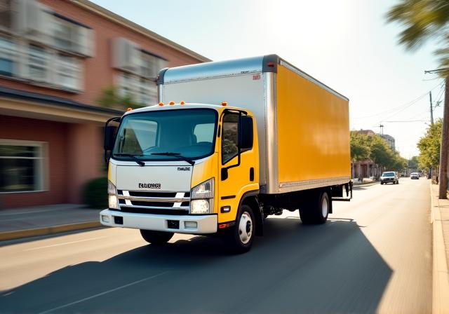 Medium duty delivery truck